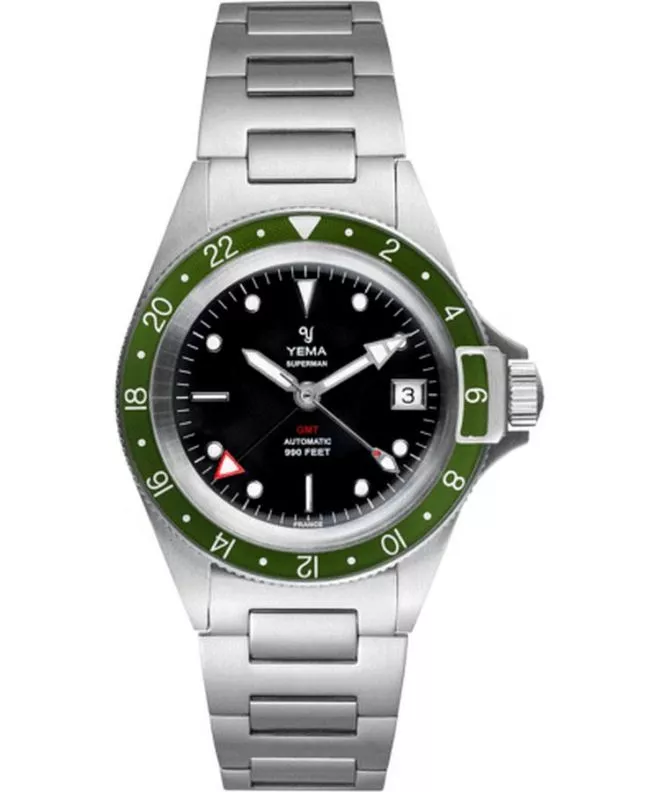 Orologio da Uomo Yema Superman GMT YSUPGMT2020B39-AMS
