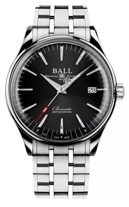 Orologio da Uomo Ball Trainmaster Manufacture 80 Hours Automatic Chronometer NM3280D-S1CJ-BK