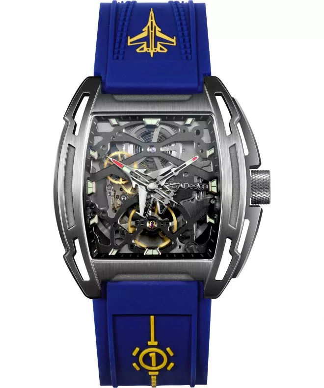 Orologio da Uomo Ciga Design Aircraft Carrier Skeleton Limited Edition Z061-IPTI-W5BU