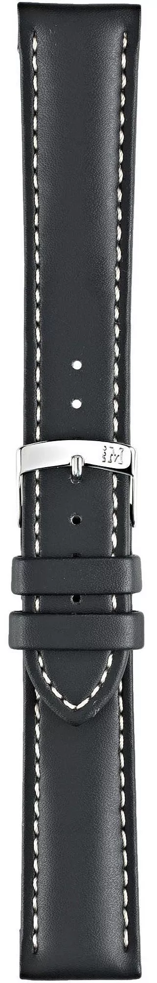 Striscia Morellato Castagno Grana Calf Black 18 mm A01U3687934019CR18