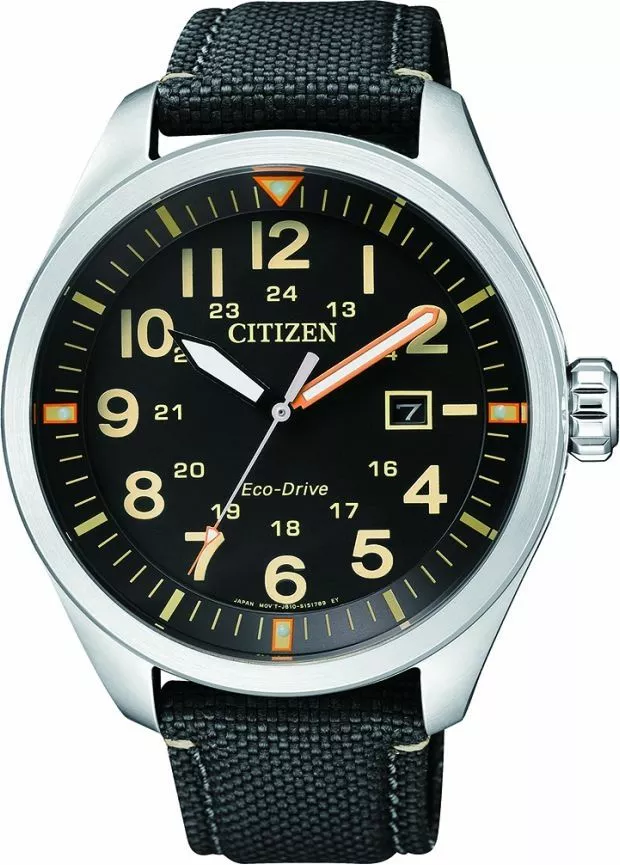 Orologio da Uomo Citizen Military Eco-Drive AW5000-24E