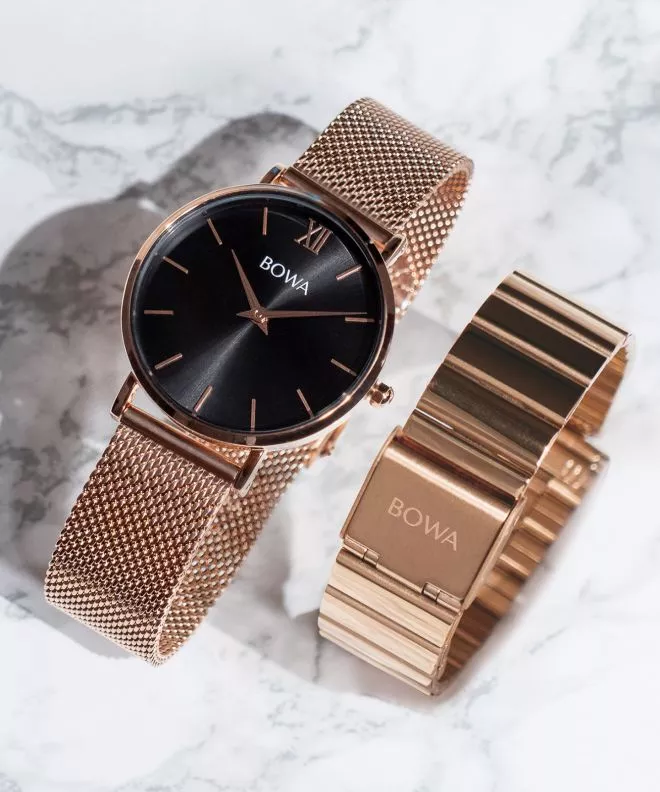 Orologio da Donna BOWA London Black Rose-Gold 33 SET LO337-17-167M