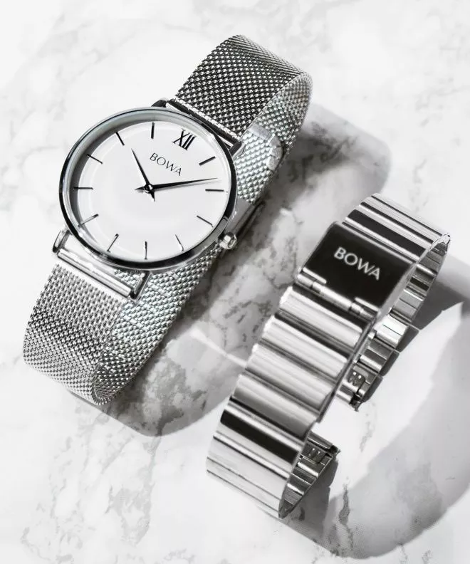 Orologio da Donna BOWA London Silver Black-Tone 33 SET LO332-26-165M