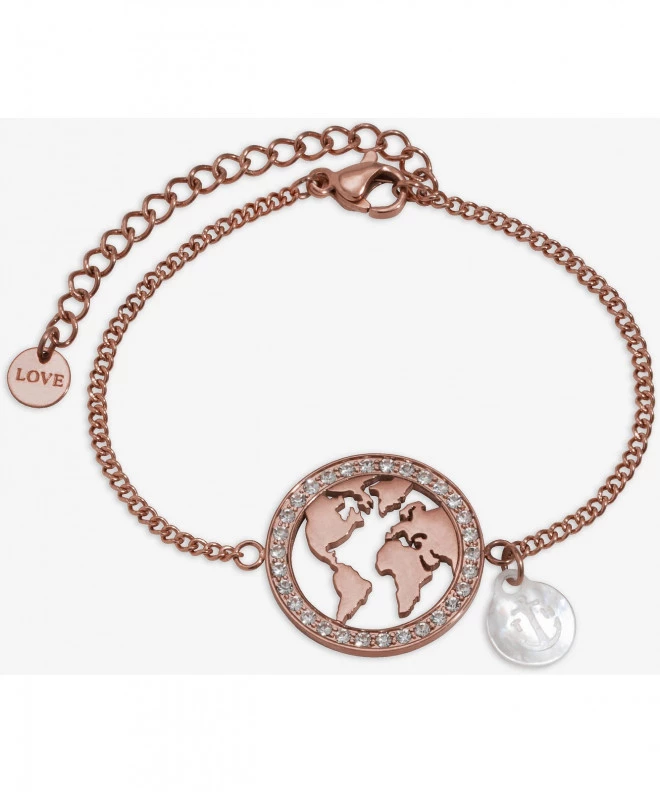 Bracciale Tom Hope Globe Bracelet Stones Coffee TM0647
