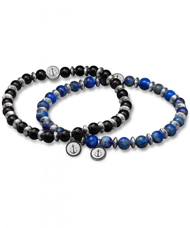 Bracciale Tom Hope Laguna Steel Black & Blue Gift Set TM0506