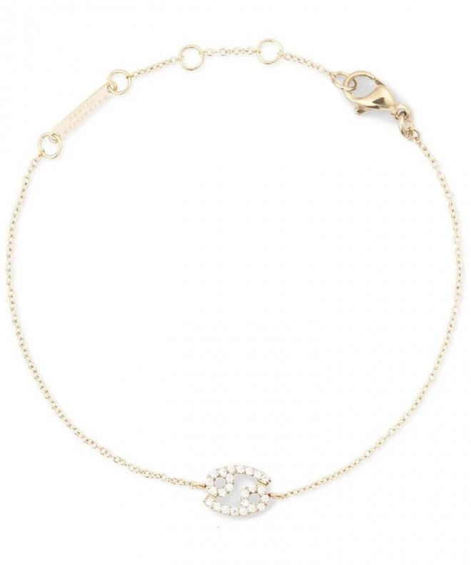 Bracciale Daniel Wellington Crystal Zodiac Chain Gold Cancer DW00400910