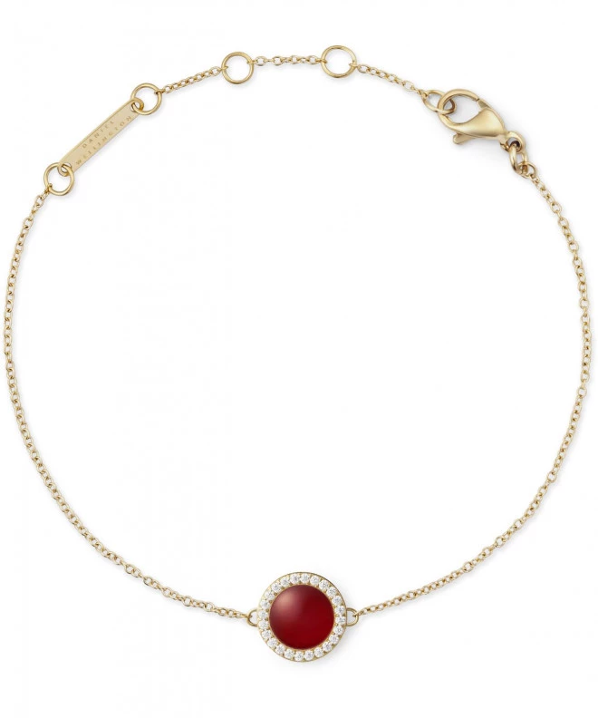 Bracciale Daniel Wellington Audrey Red Agathe Gold DW00401422