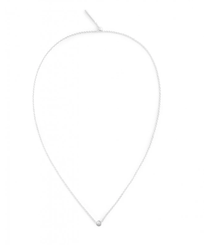 Pendente Daniel Wellington Pavé Orb White Crystal Charm Silver DW00401050