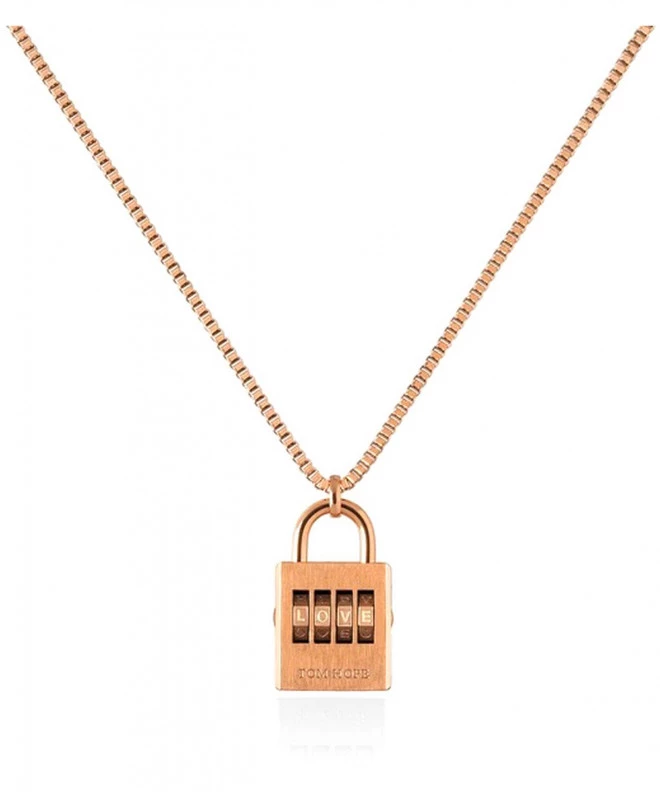 Collana Tom Hope Padlock Necklace Rose TM0672