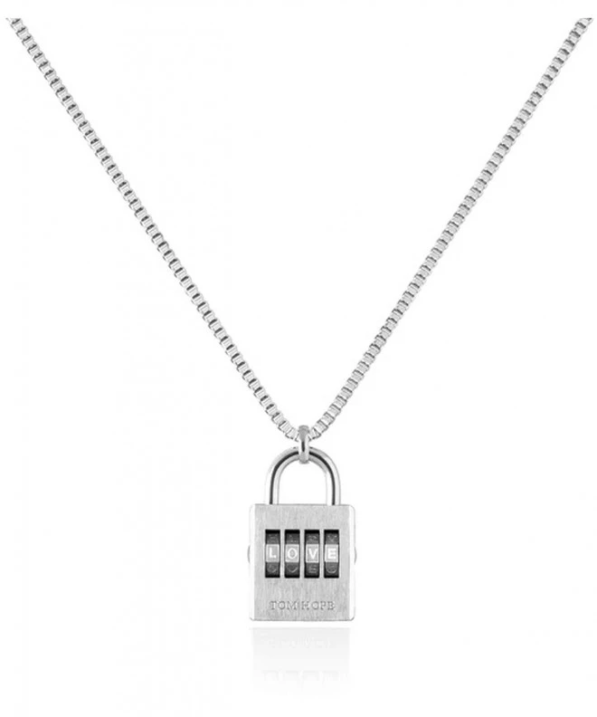 Collana Tom Hope Padlock Necklace Silver TM0670