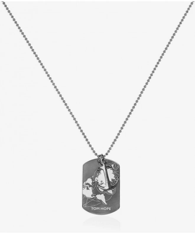 Collana Tom Hope World Tag Silver TM0628