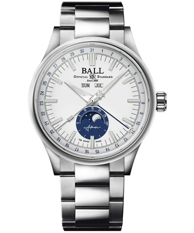 Orologio da Uomo Ball Engineer II Moon Calendar Limited Edition NM3016C-S1J-WH