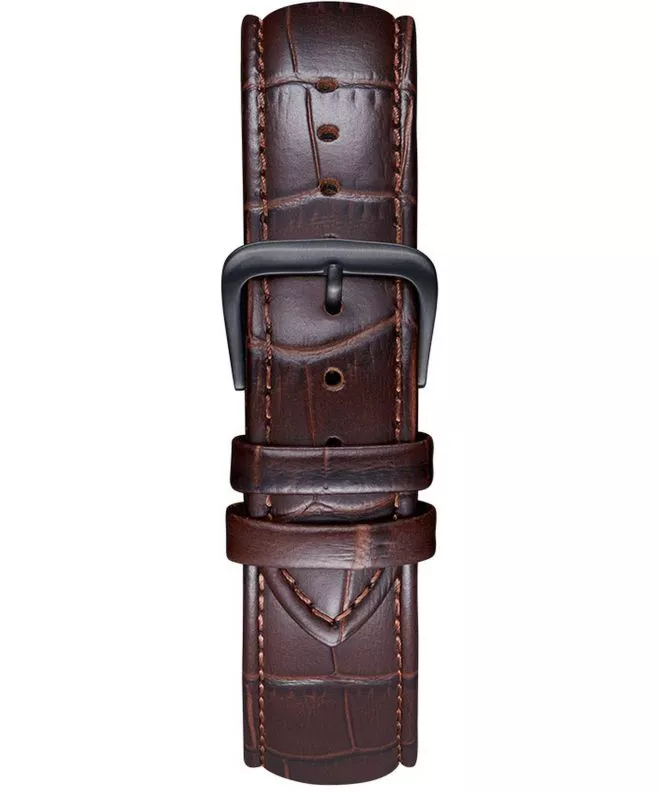 Striscia Meller Crocodile Brown Black 20 mm NST-1.2BROWN