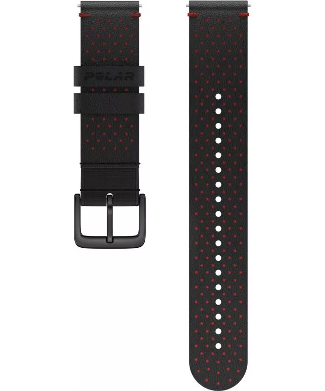 Striscia Polar Perforated Leather Black-Red M/L 725882061320
