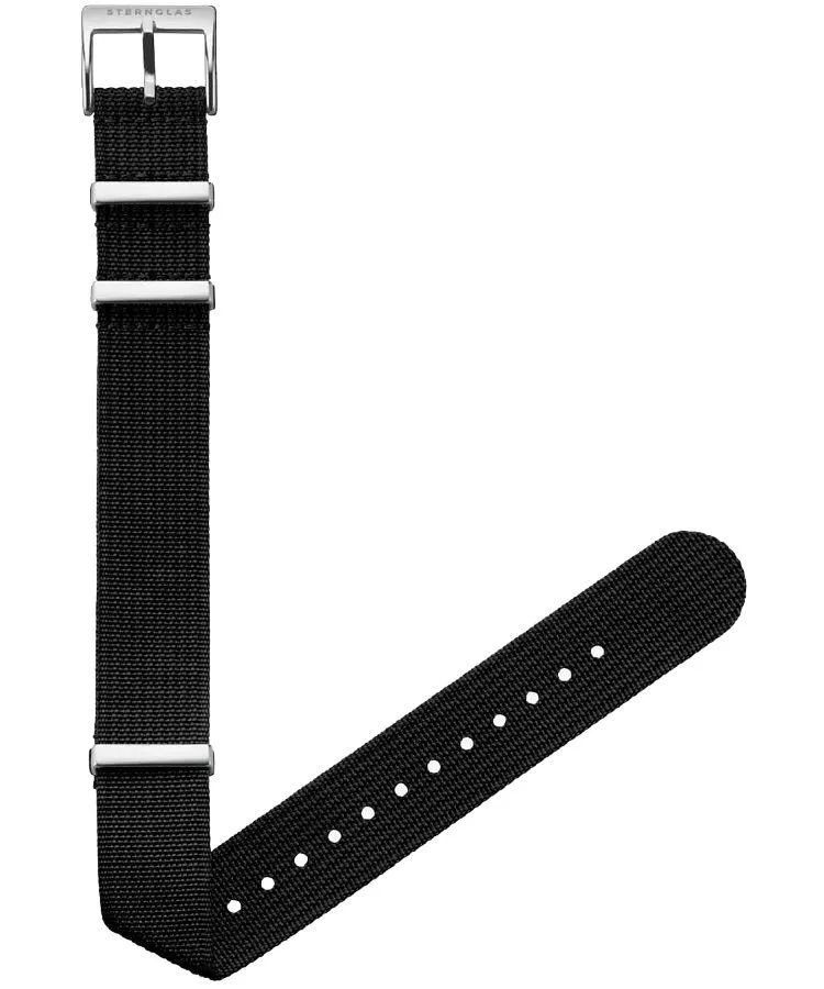 Cinturino Sternglas Field Schwarz 20 mm S03-FI06