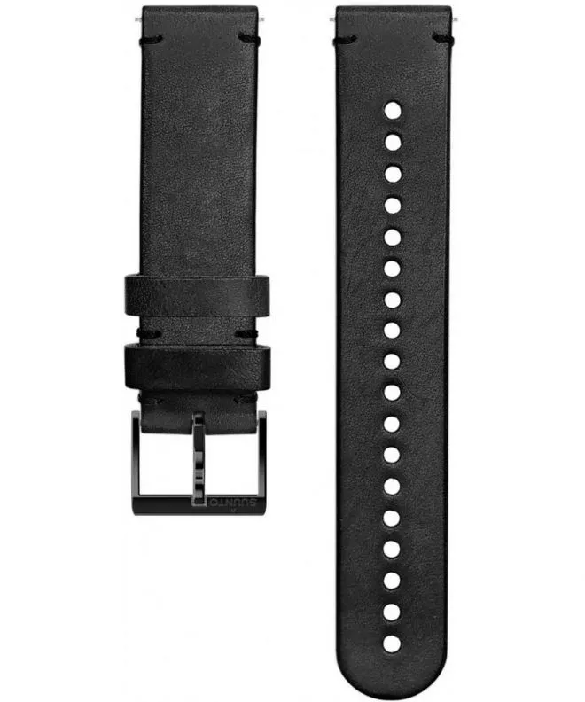 Striscia Suunto Urban 2 Leather Strap Black Black Size M 20 mm SS050398000