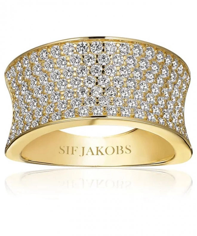Anello SIF JAKOBS Felline Concavo SJ-R2393-CZ-YG-60