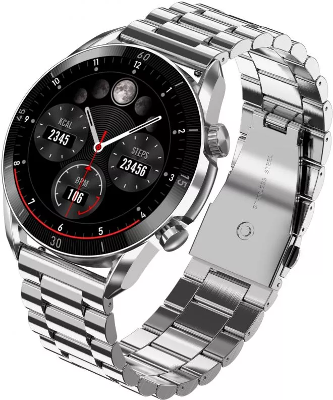 Smartwatch da Uomo Garett V10 Silver Steel 5904238485606