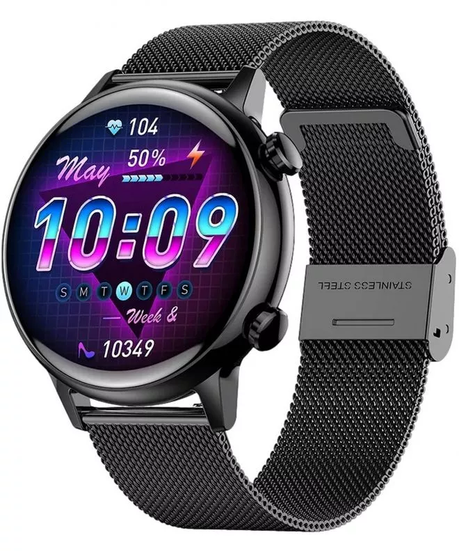 Smartwatch Unisex Manta Alexa Mini Czarny SET SWU502BK