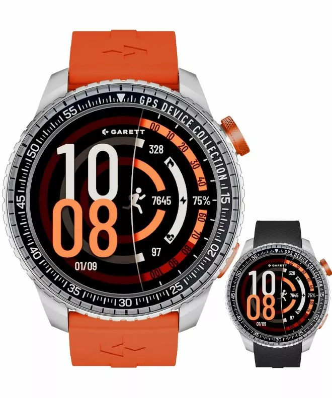 Smartwatch da Uomo Garett Compass Silver SET 5904238487365