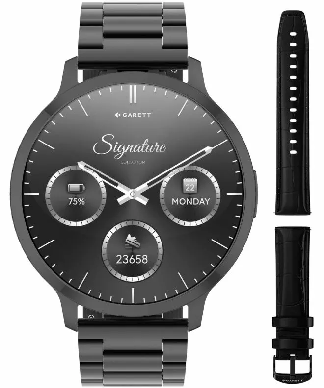 Smartwatch da Uomo Garett Edge nero solid Black Solid SET 5904238485156