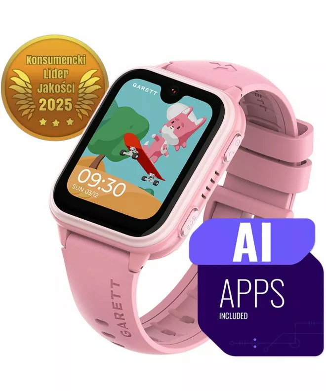 Smartwatch per Bambini Garett Kids Vibe AI 4G Rosa 5904238487419