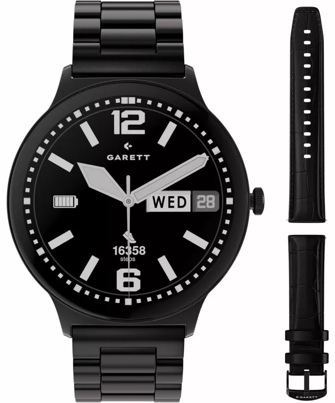 Smartwatch da Uomo Garett Quantum Glow Black SET 5904238487570