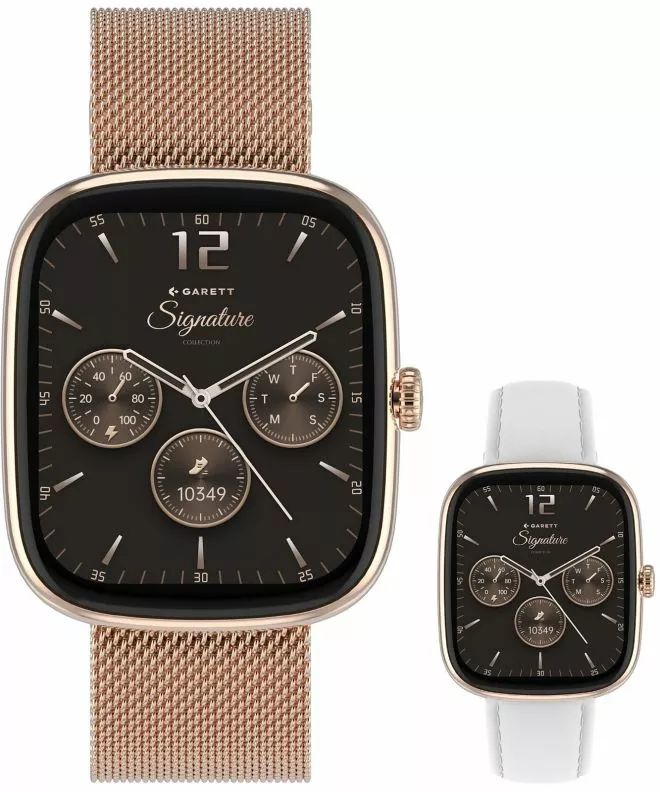 Smartwatch da Donna Garett Signature Flow Rose Gold Mesh SET 5904238485040