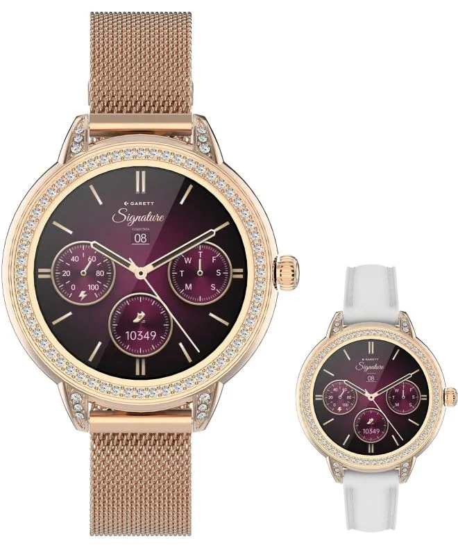 Smartwatch da Donna Garett Signature Stella Rose Gold Mesh SET 5904238485118