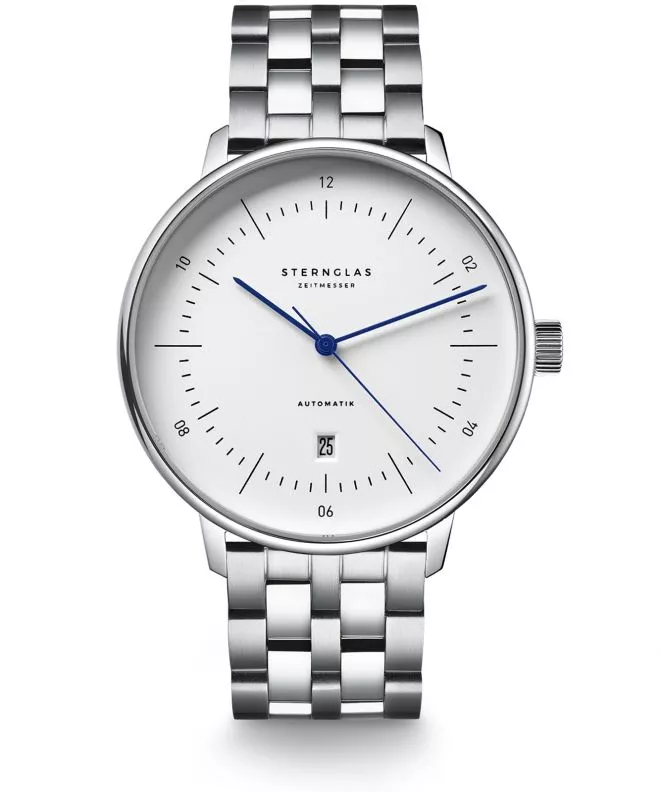 Orologio da Uomo Sternglas Naos XL Automatik White S02-NX01-ME13