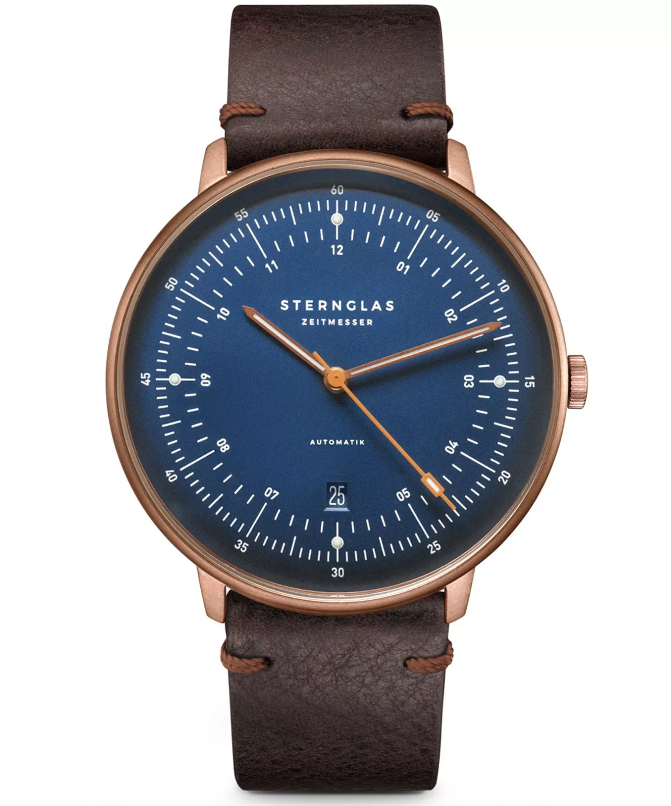 Orologio da Uomo Sternglas Hamburg Dark Blue Bronze Automatic S02-HH27-VI17