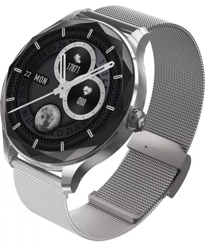 Smartwatch Unisex Garett Viva Argento SET 5904238486122