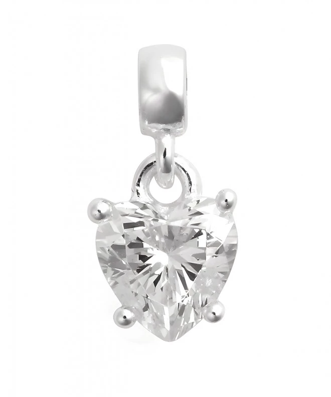 Pendente Daniel Wellington Heart White Crystal Charm DW00401049
