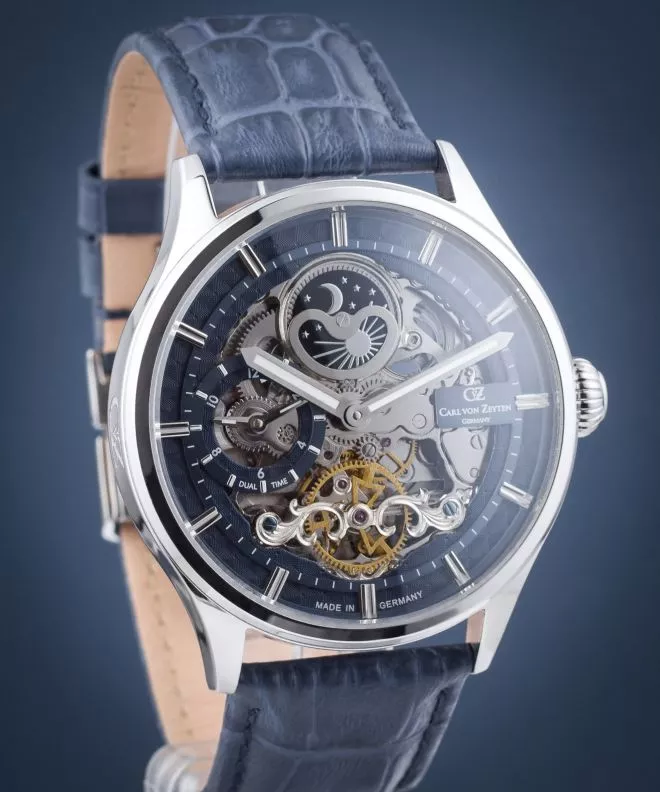 Orologio da Uomo Carl von Zeyten Neustadt Skeleton Automatic CVZ0008BLS