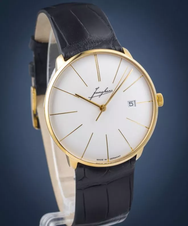 Orologio da Uomo Junghans Meister Fein Automatic 18K Gold Limited Edition 27/9101.00