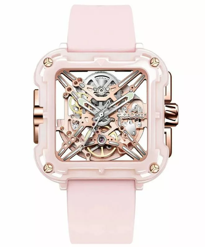 Orologio da Donna Ciga Design X Series Machina Ceramic Skeleton X012-PR02-W5PK