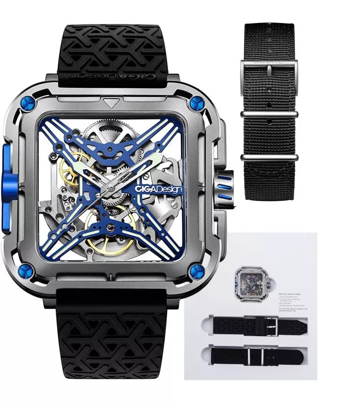 Orologio da Uomo Ciga Design X Series Gorilla Blue Titanium Automatic X021-TIBU-W25BK