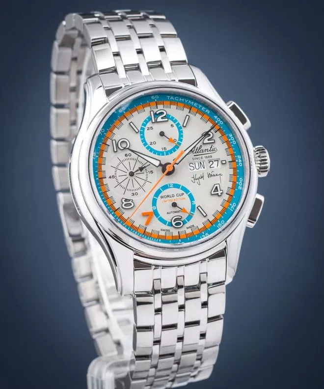 Orologio da Uomo Atlantic Worldmaster Prestige Valjoux Chronograph Krzysztof Hołowczyc SET Limited Edition 55858.41.29LE