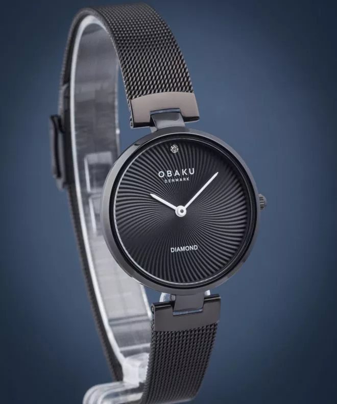 Orologio da Donna Obaku Diamant Charcoal V256LXBBMB