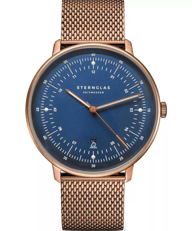 Orologio da Uomo Sternglas Hamburg Dark Blue S01-HH27-MI11