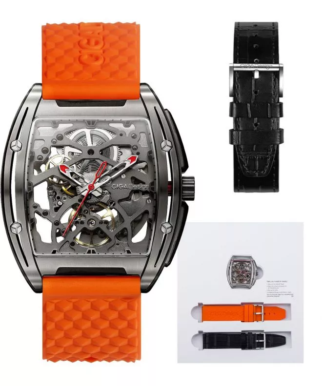Orologio da Uomo Ciga Design Z-Series Edge Titanium Skeleton Automatic Z031-TITI-W15OG