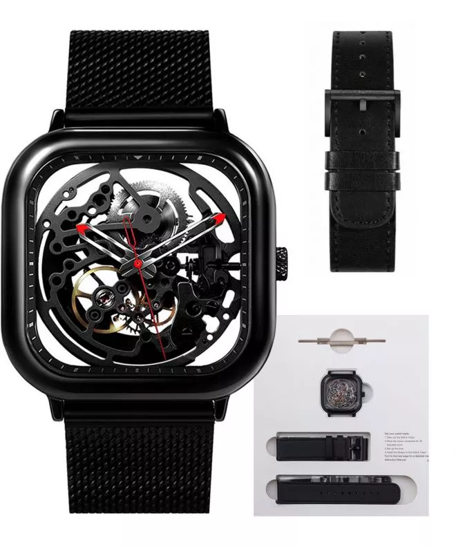 Orologio da Uomo Ciga Design Full Hollow Skeleton Automatic Z011-BLBL-W13