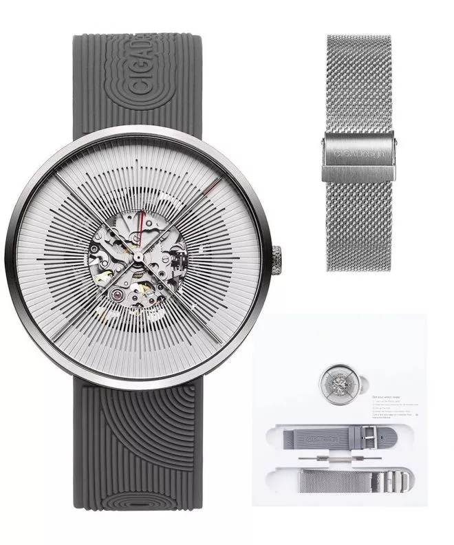 Orologio da Uomo Ciga Design J Series Zen Automatic Mechanical Skeleton J011-SISI-W35