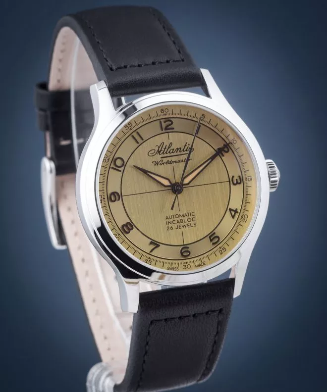 Orologio da Uomo Atlantic Worldmaster Incabloc Automatic 53780.41.39BK