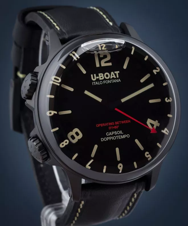 Orologio da Uomo U-Boat Capsoil Doppiotempo 55 DLC BK BE 9671