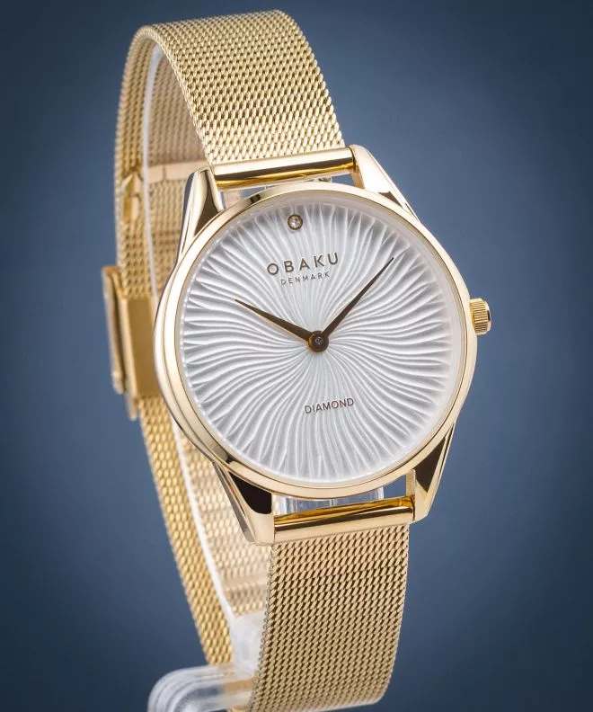 Orologio da Donna Obaku Smykke Gold V297LXGIMG