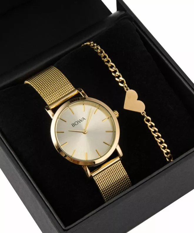 BOWA Tokyo Full Gold Mesh 33 Gift Set (orologio + bracciale) TO334-44-164M-419-02