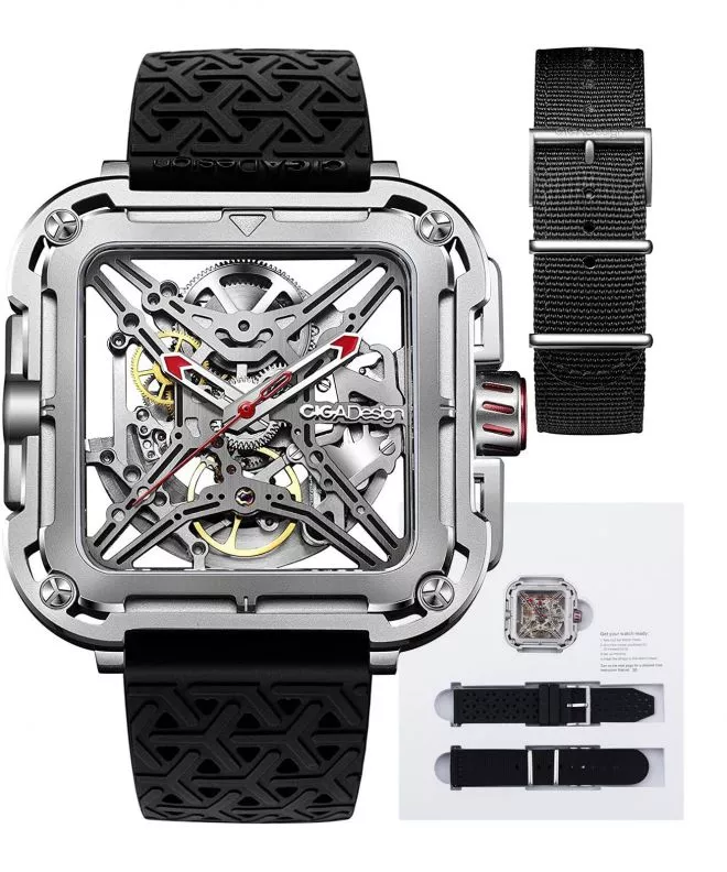 Orologio da Uomo Ciga Design X Series Gorilla Silver Skeleton Automatic X011-SISI-W25BK
