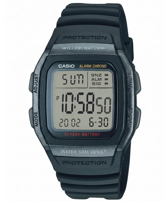 Orologio Unisex Casio Digital W-96H-1BVEF