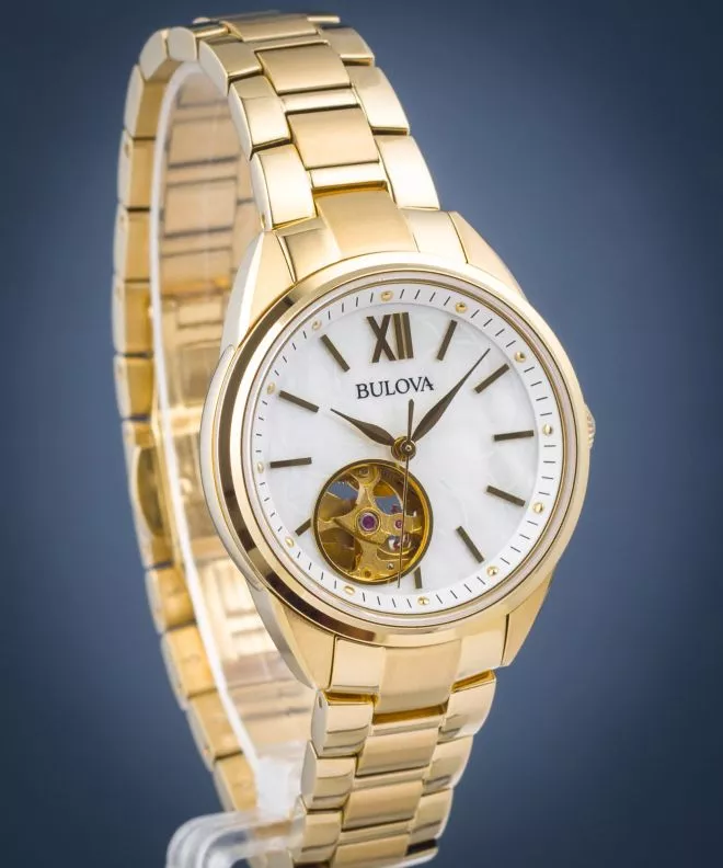 Orologio da Donna Bulova Classic Sutton Ladies Open Heart Automatic 97L172